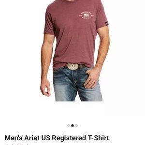 Burgundy Ariat Men’s T-Shirt